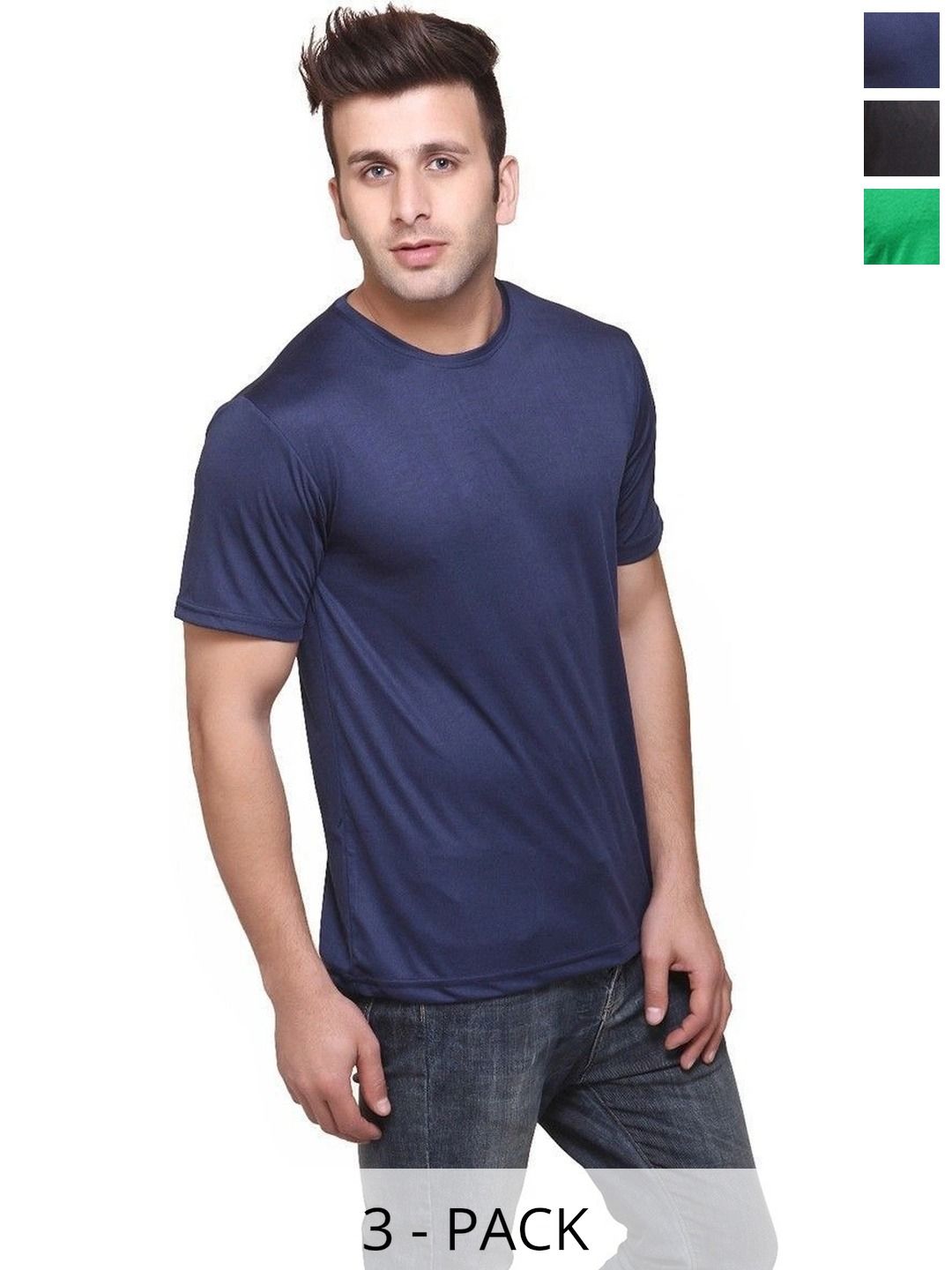 FUNKY GUYS Men 3 Slim Fit T-shirt