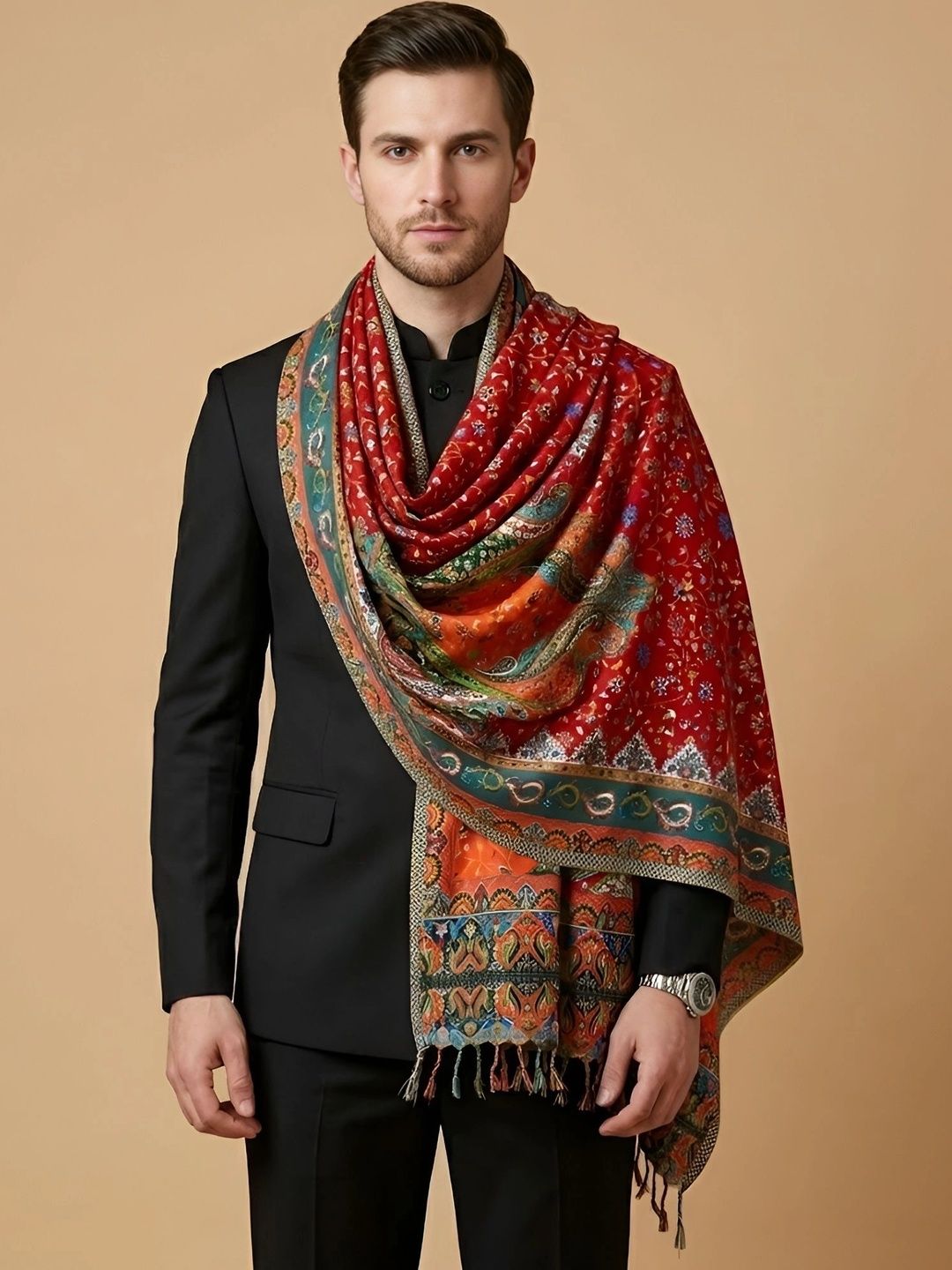 MUFFLY Men Printed Stole
