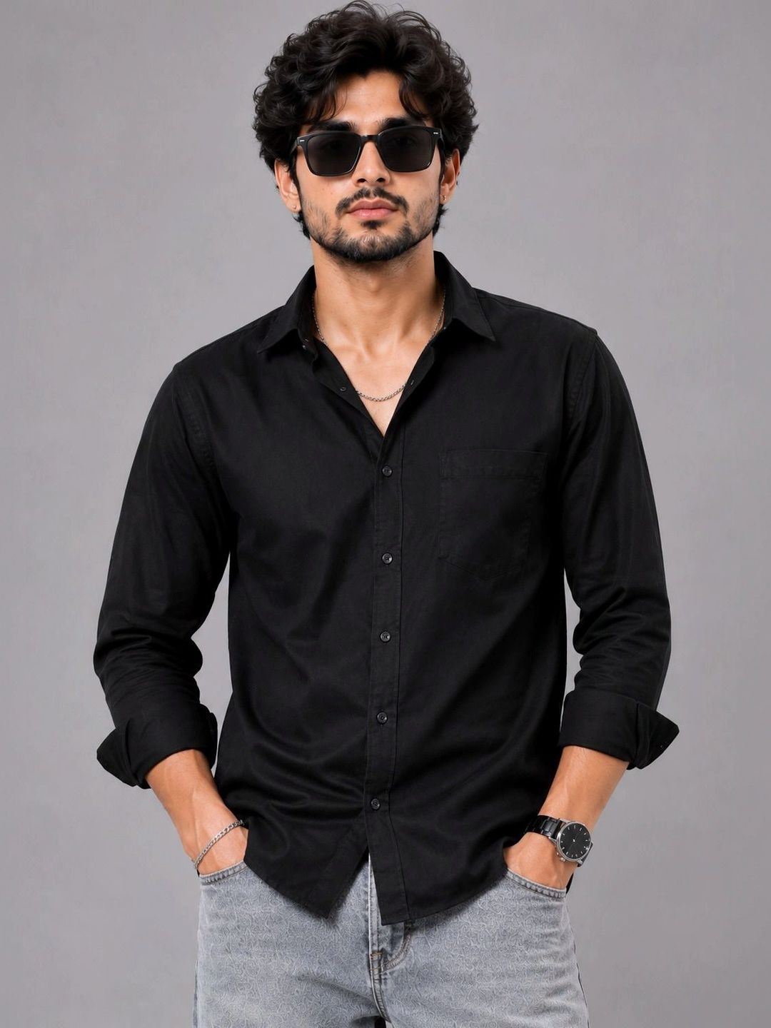 HENSHIKA Men Casual Shirt