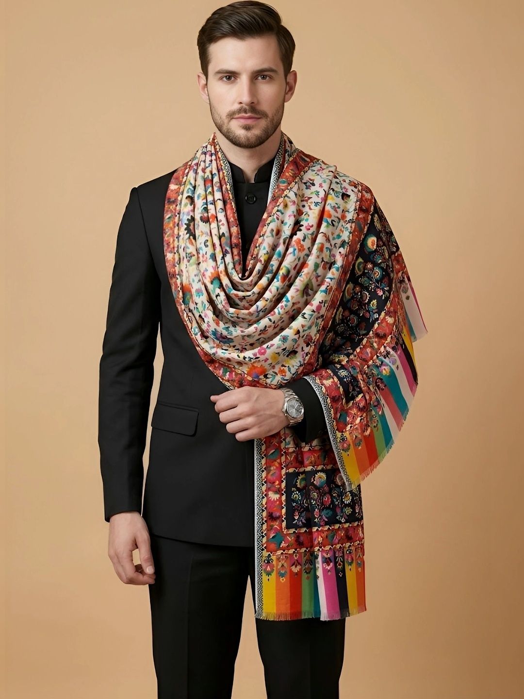 MUFFLY Men Printed Stole
