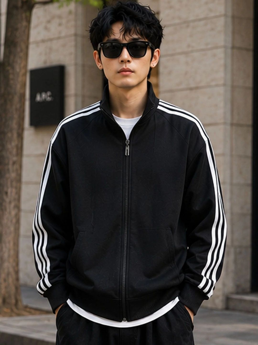 StyleCast Men Striped Sporty Jacket