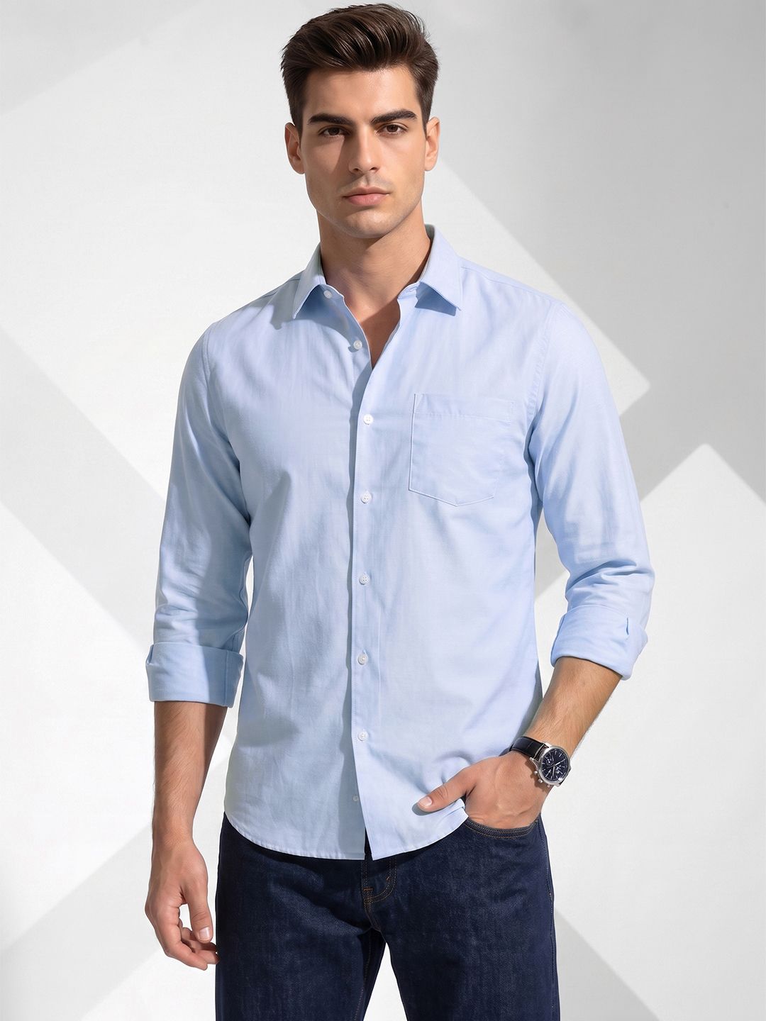 encore by INVICTUS Men Slim Fit Casual Shirt