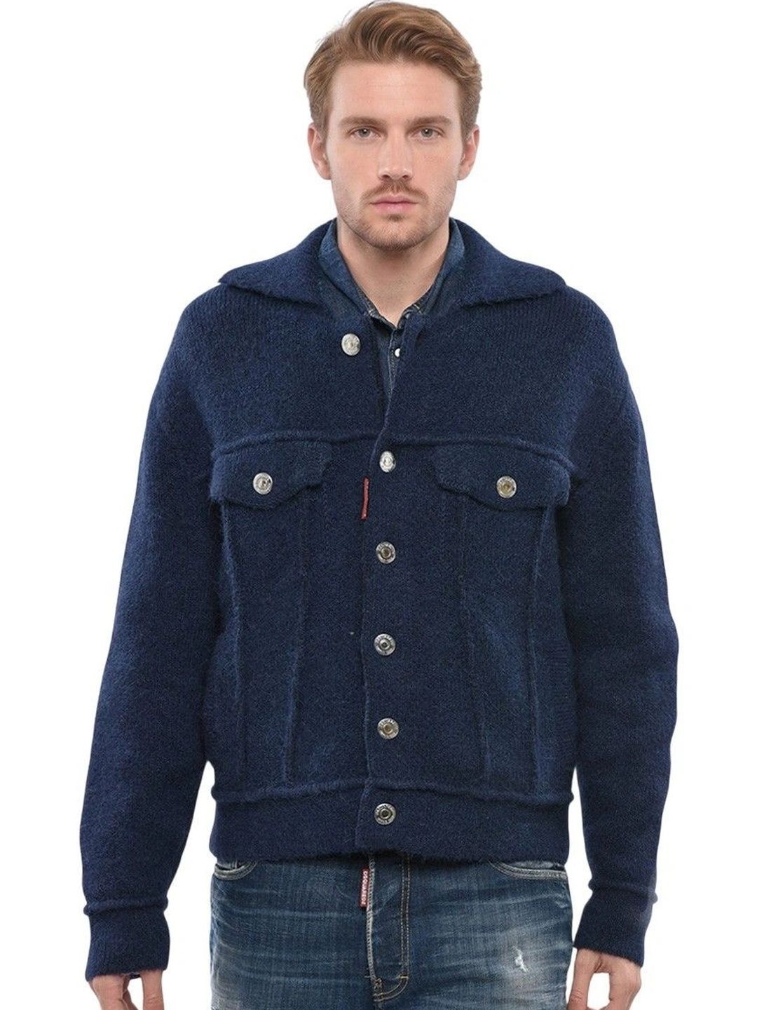 Dsquared2 Men Woollen Knitted Jacket