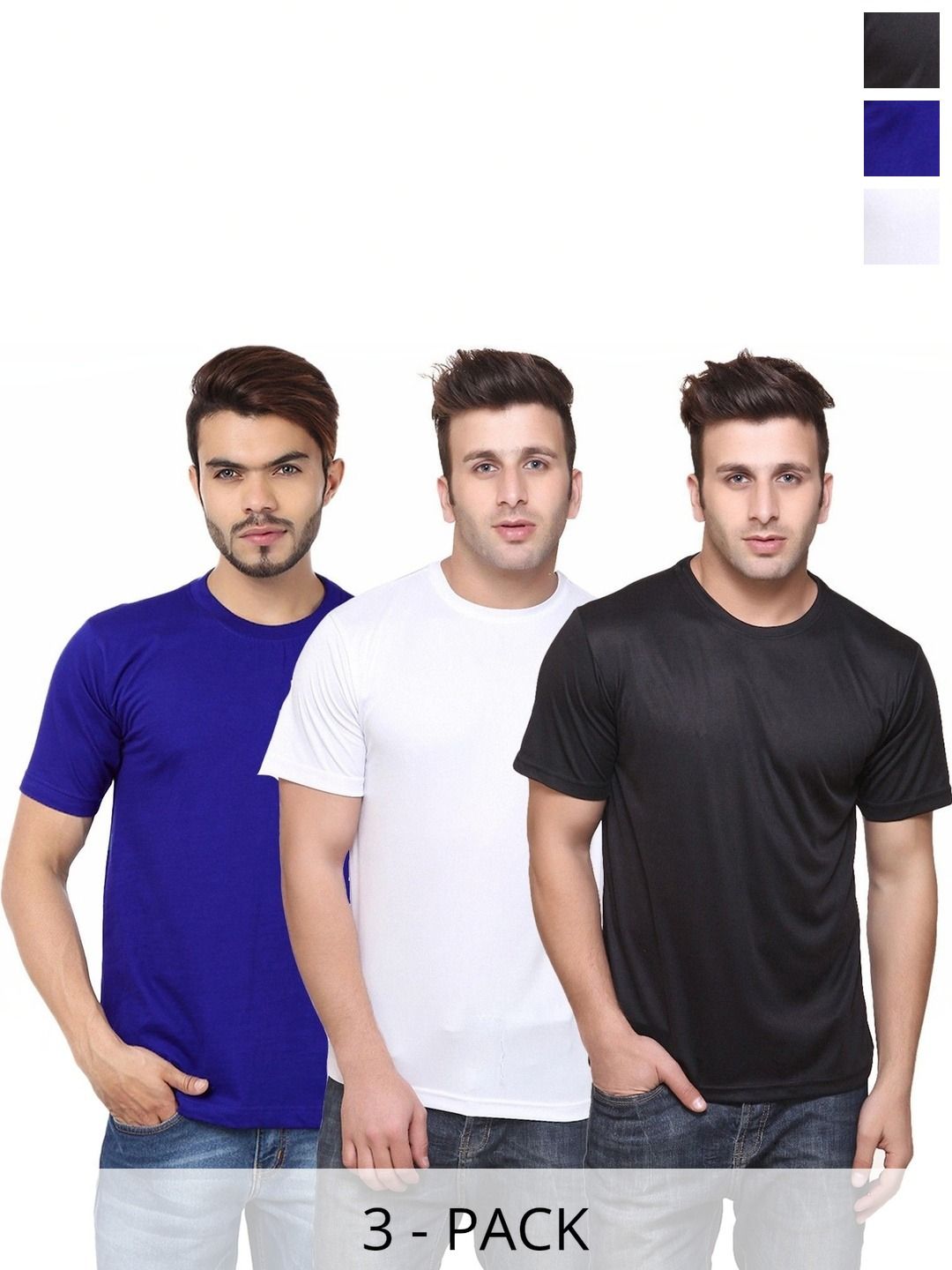 FUNKY GUYS Men 3 Slim Fit T-shirt