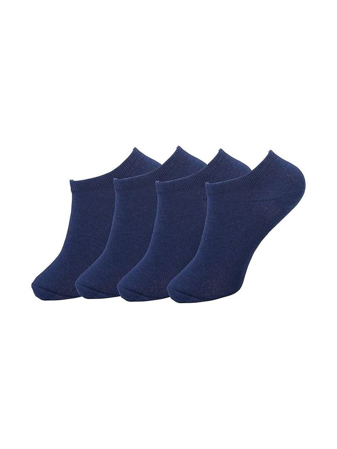 SOKSI Men Pack of 4 Cotton Assorted Ankle Length Socks