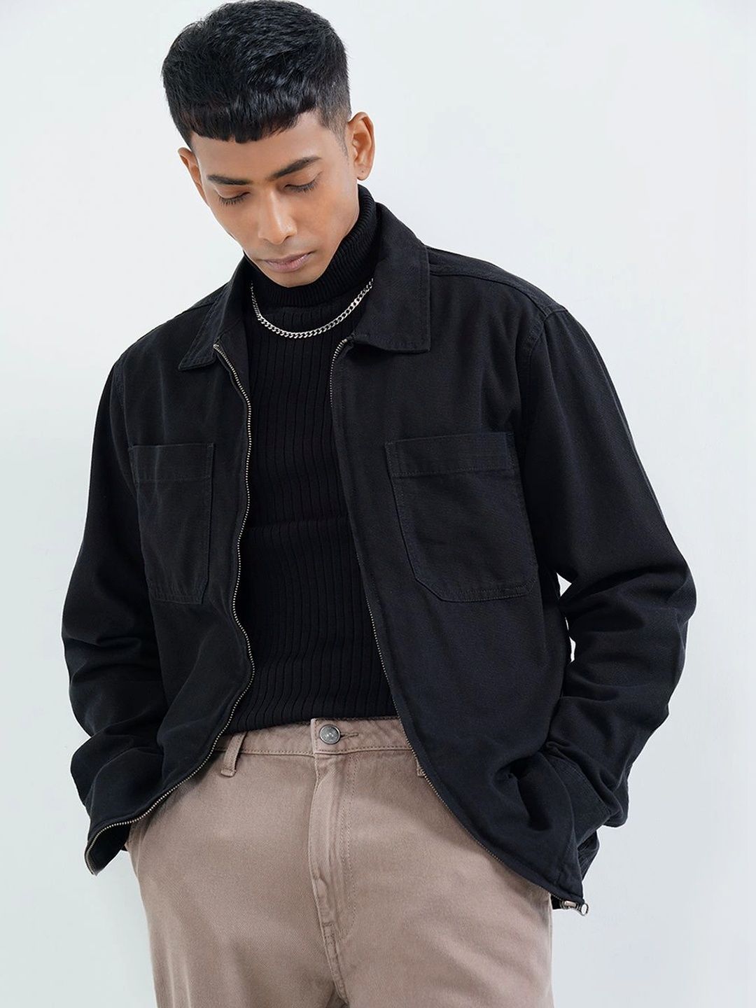 SF JEANS by Pantaloons Men Open Front Jacket