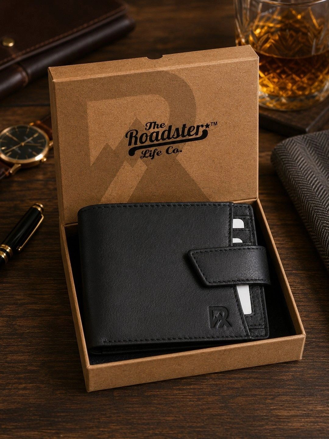 Roadster Men Leather Two Fold Wallet