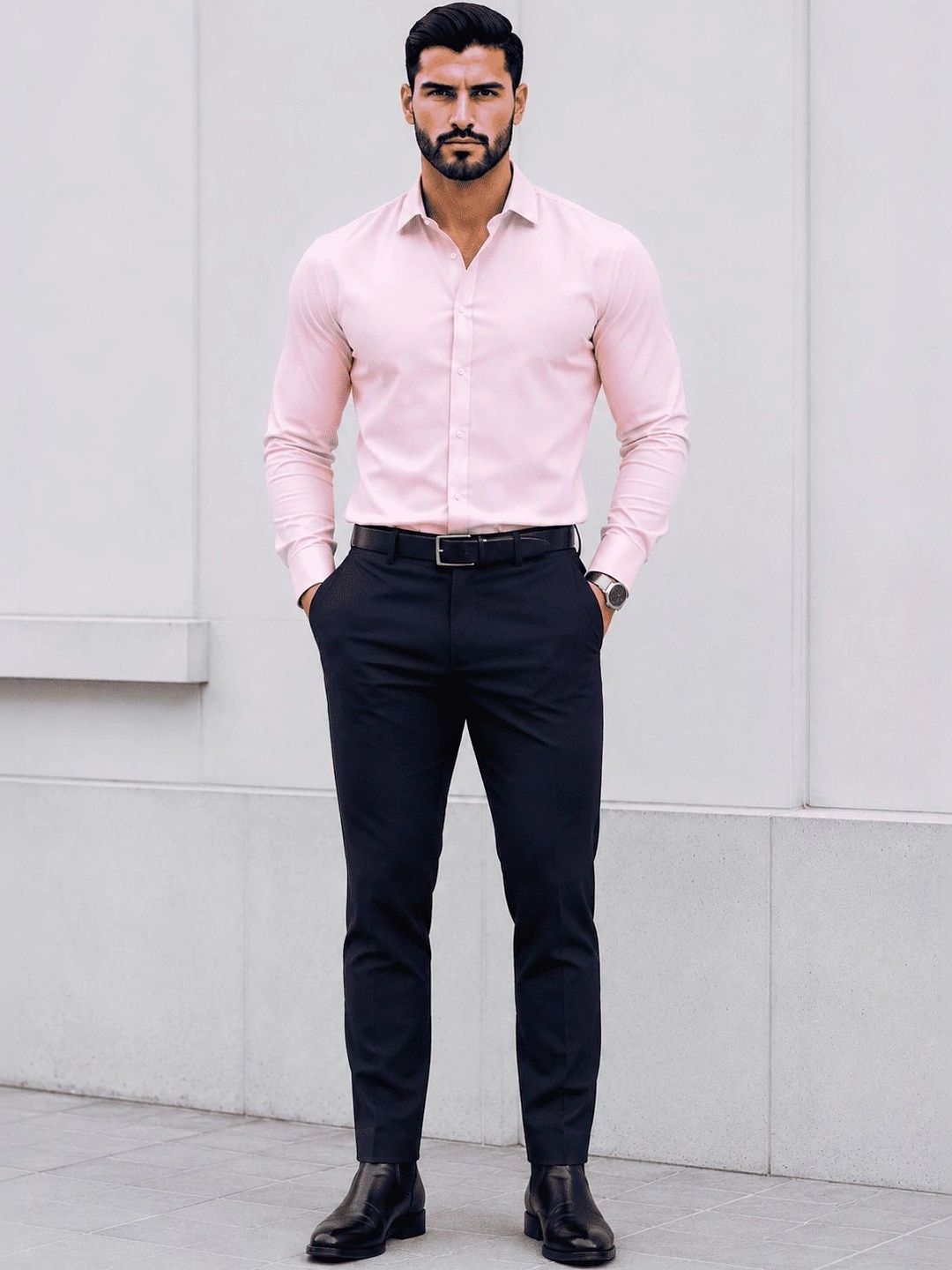 DEVIN FOX Men Slim Fit Trousers
