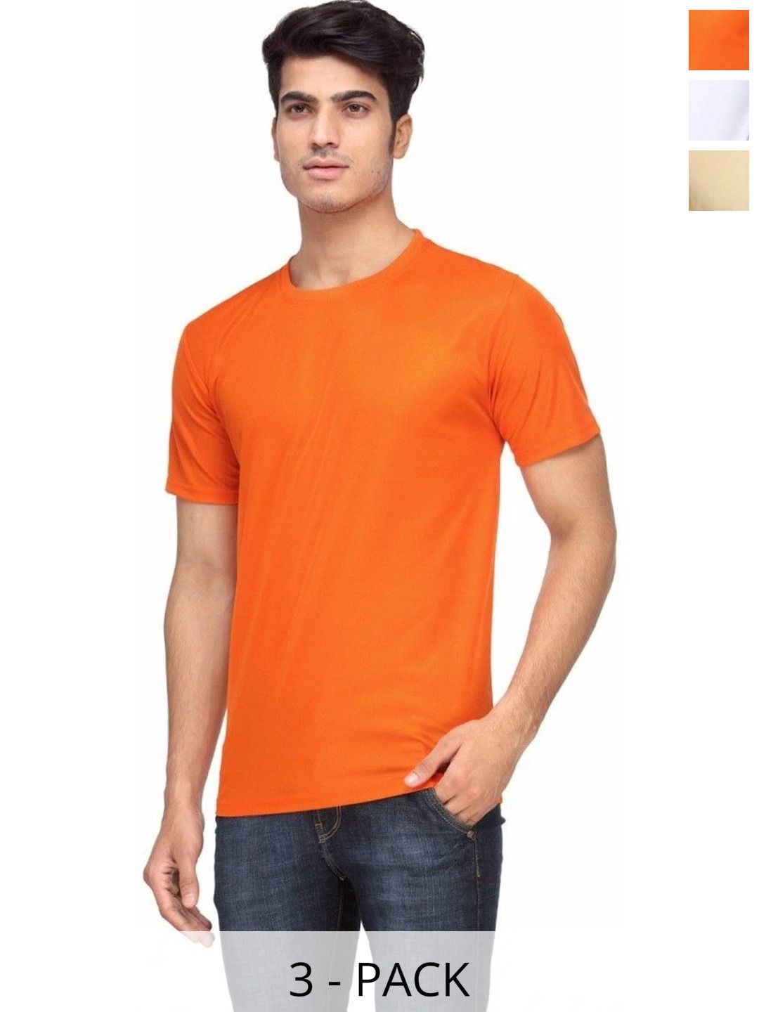FUNKY GUYS Men 3 Slim Fit T-shirt