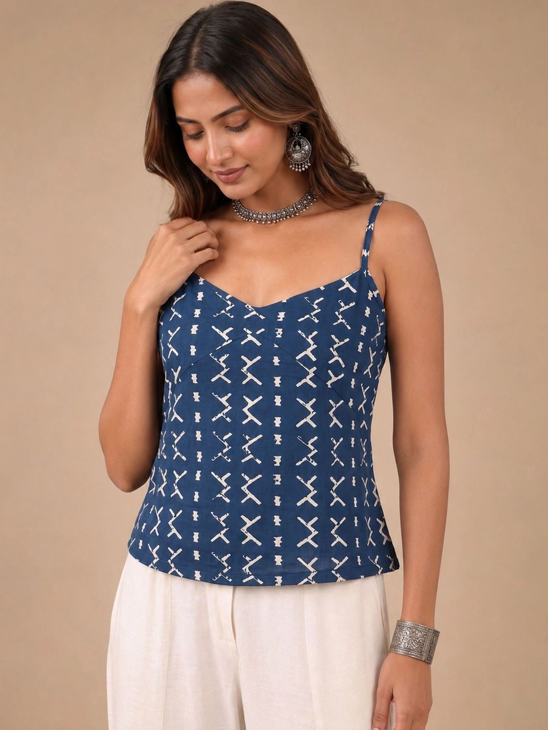 Rangrooh Rangrooh Print Cotton Top