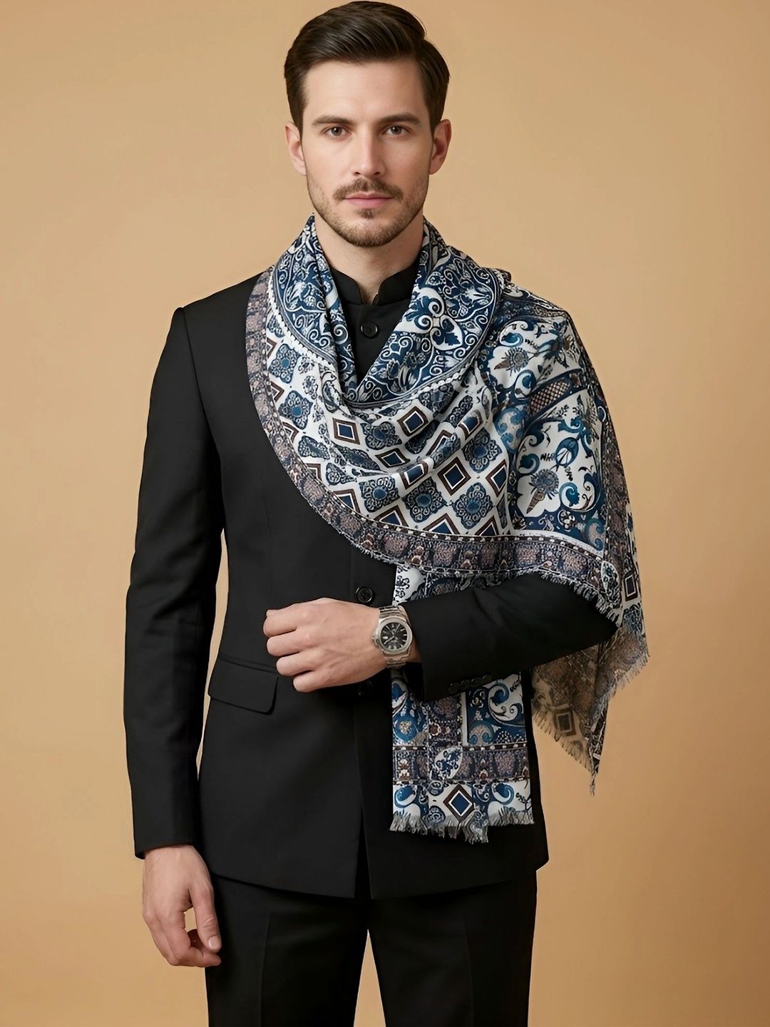 MUFFLY Men Printed Stole