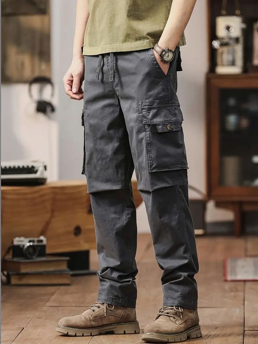 Moda Rapido Men Easy Wash Cargos Trousers