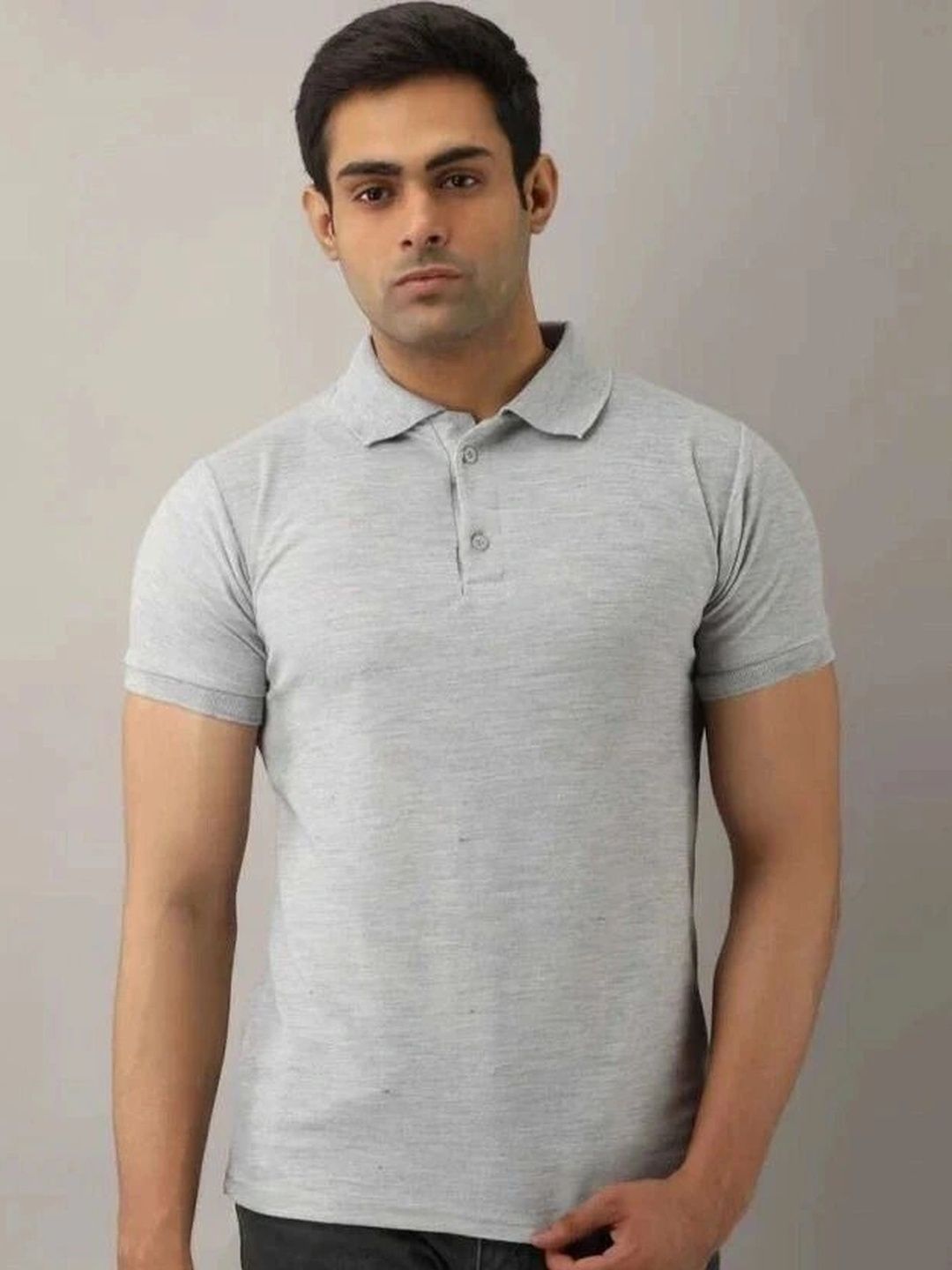 PIXFAB Men Polo Collar T-shirt