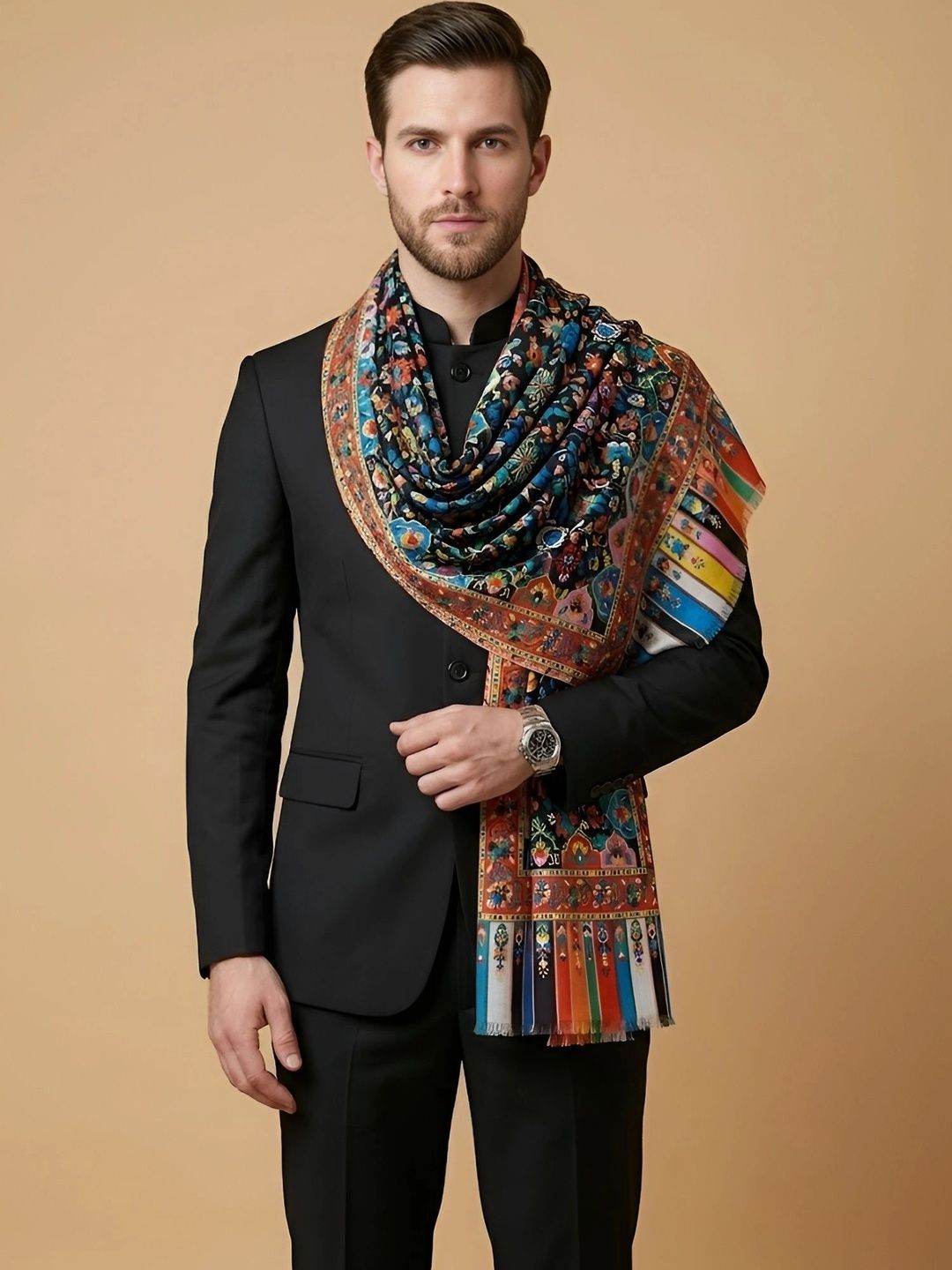 MUFFLY Men Printed Stole