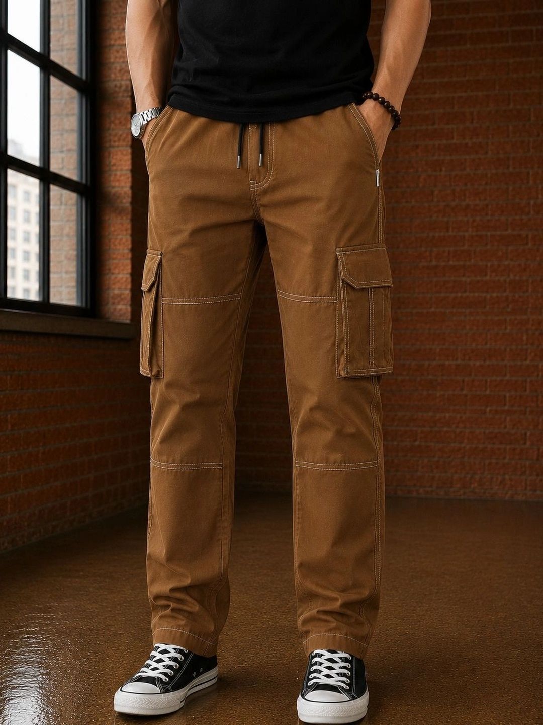 Moda Rapido Men Relaxed Cargos Trousers