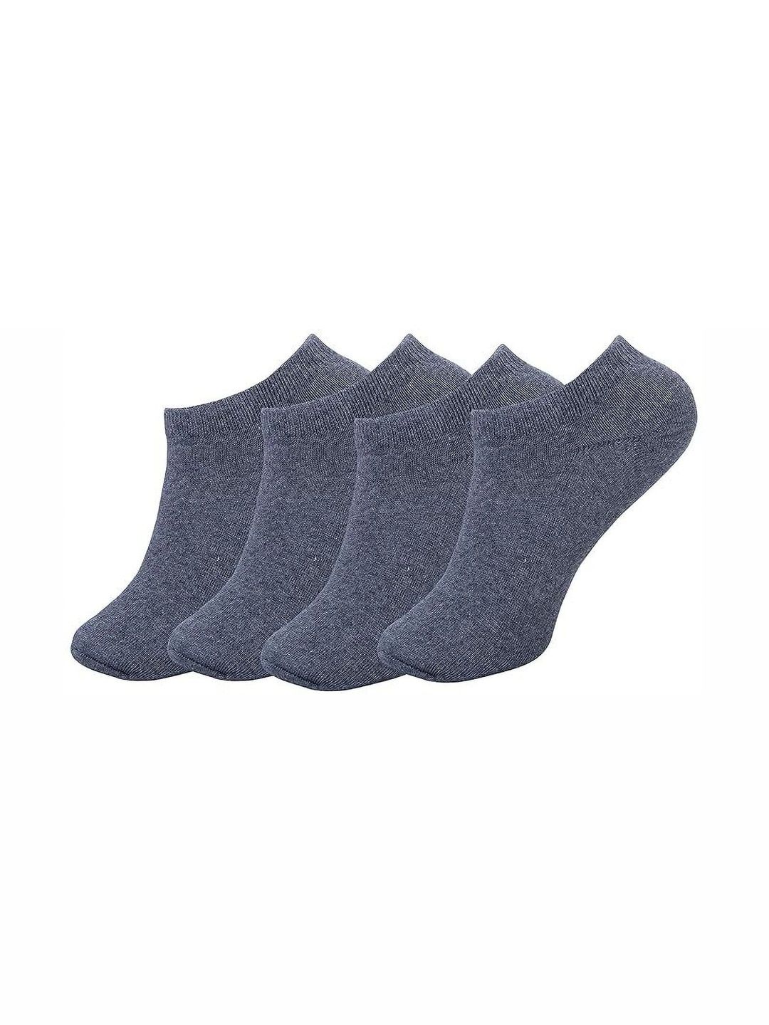 SOKSI Men Pack of 4 Cotton Assorted Shoe Liners Socks