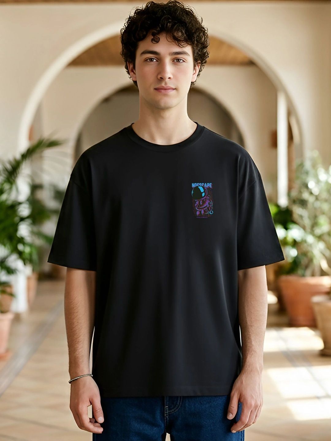 Black Pigeon Men Printed T-shirt