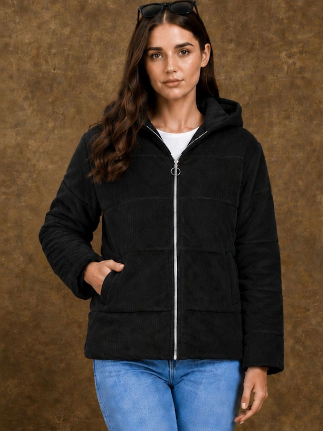 ORIEX THE ORIGINAL FASHION Women Corduroy Puffer Jacket