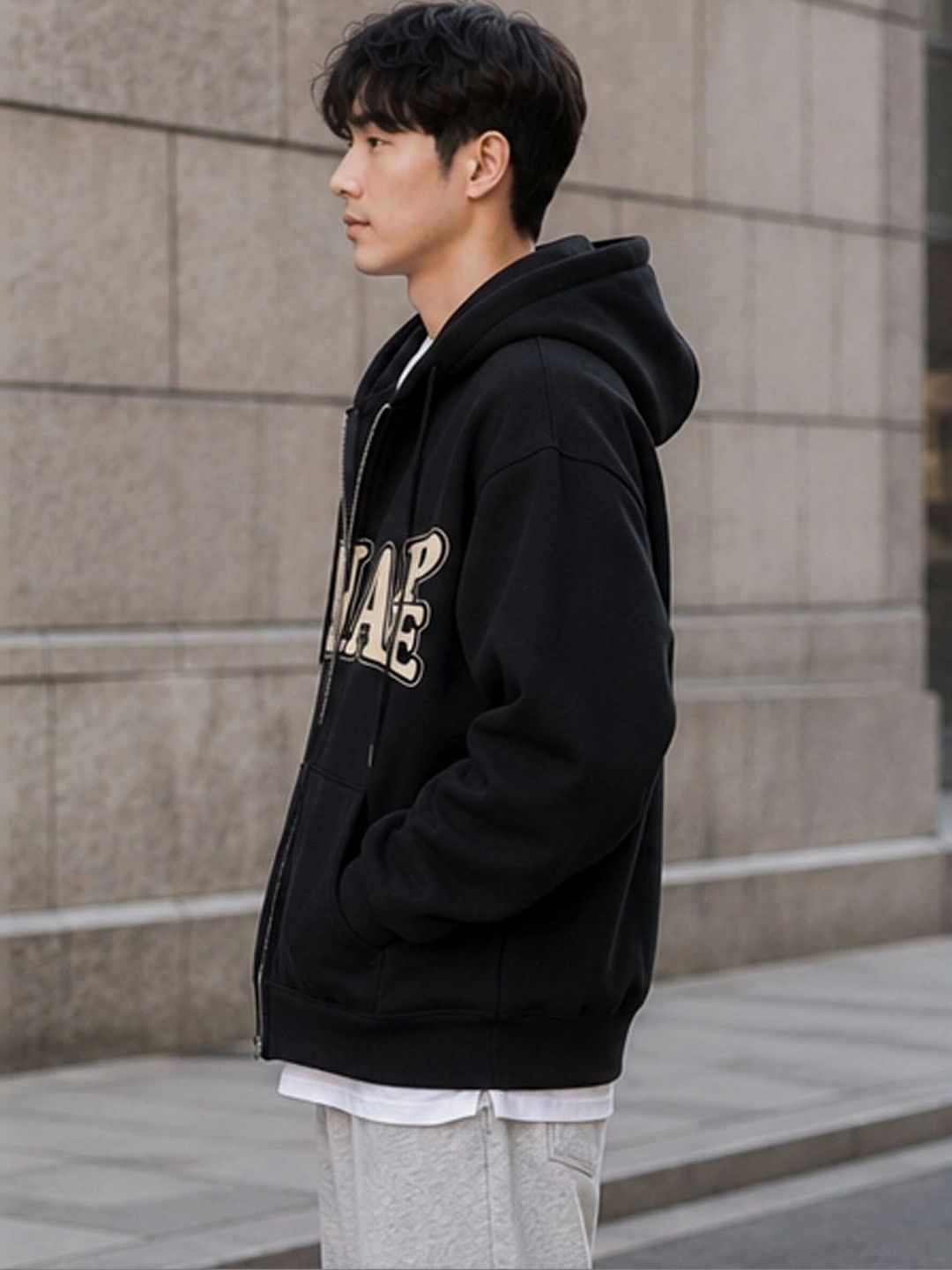 StyleCast Men Typography Puffer Jacket