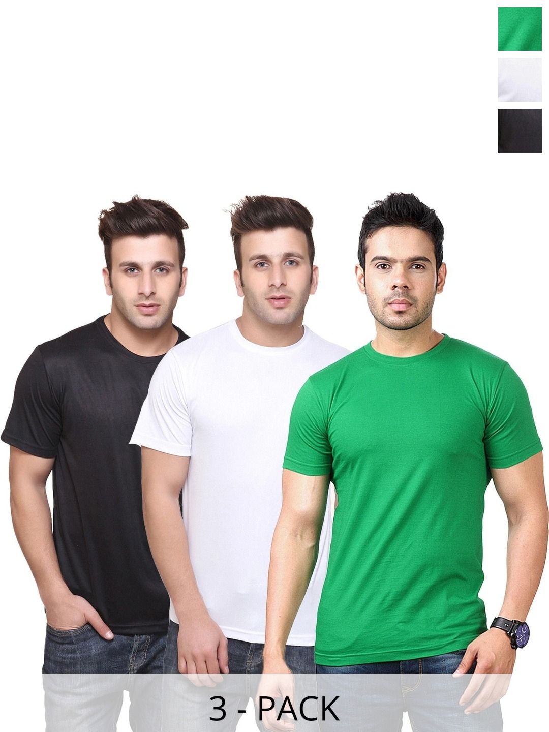 FUNKY GUYS Men 3 Slim Fit T-shirt