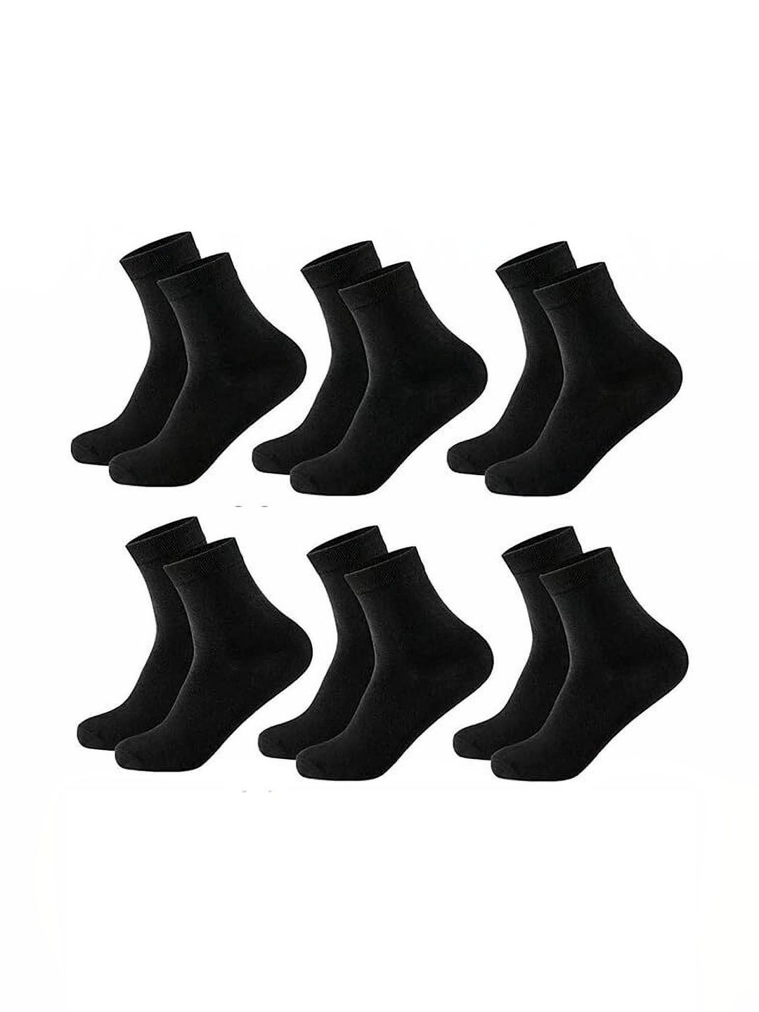 SOKSI Men Pack of 6 Cotton Assorted Ankle Length Socks