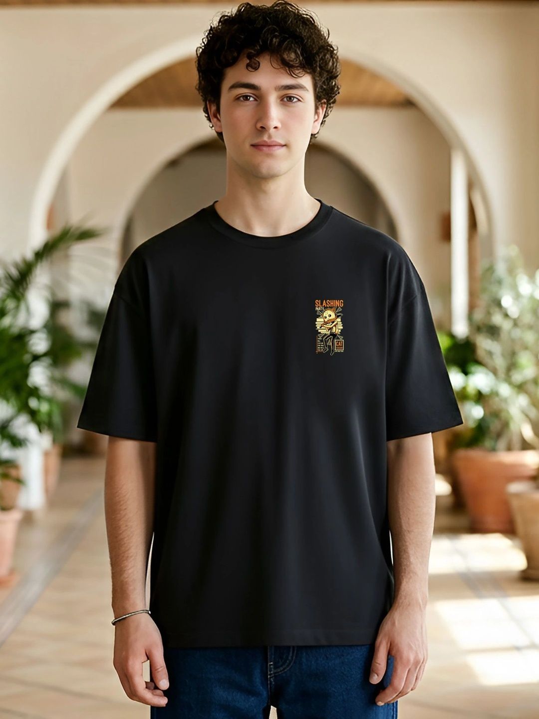 Black Pigeon Men Printed T-shirt