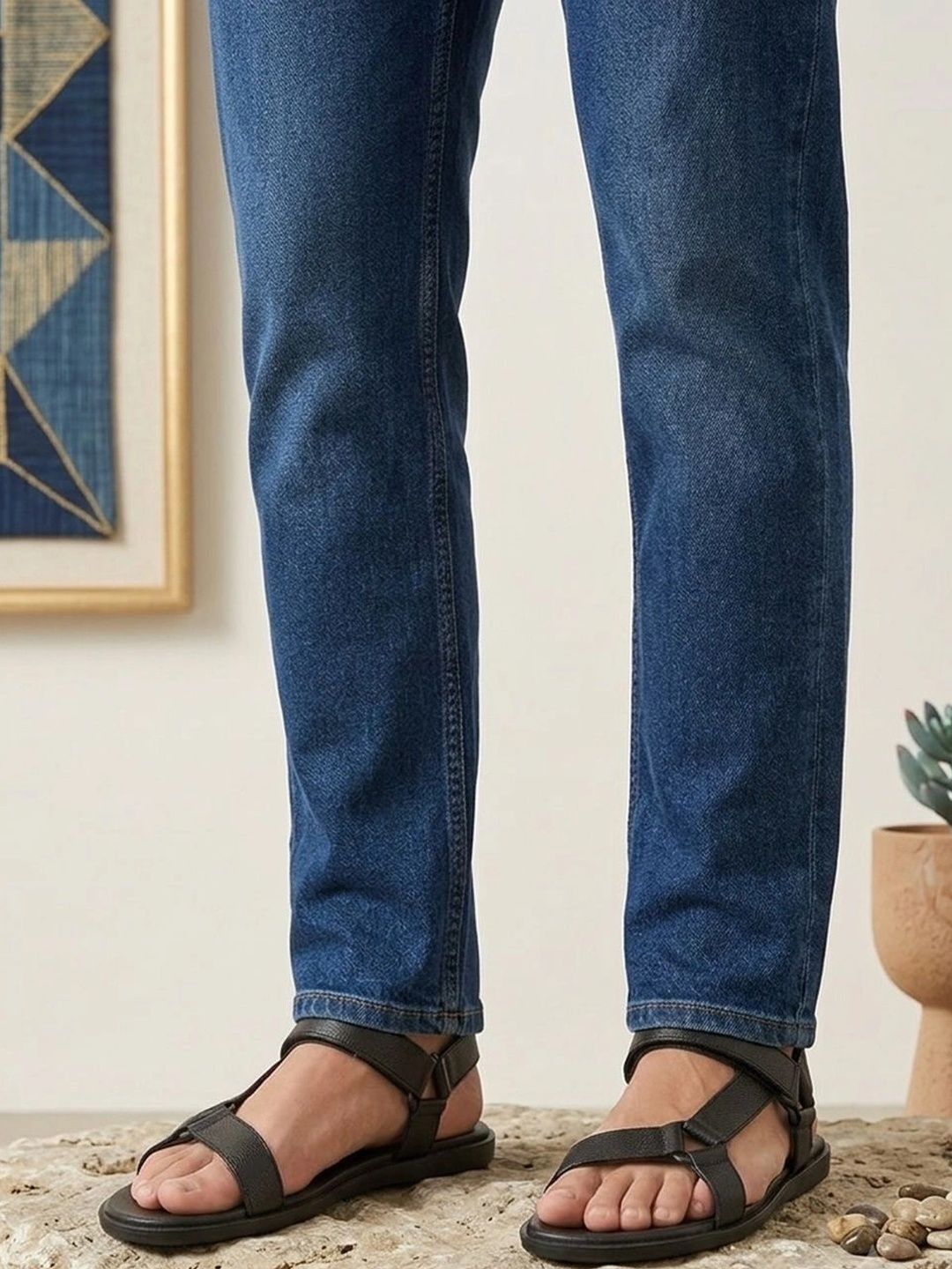 House of Pataudi Men Comfort Sandals