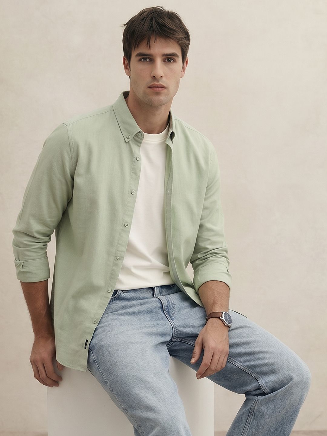 THE SHIRT CODE Men Casual Shirt