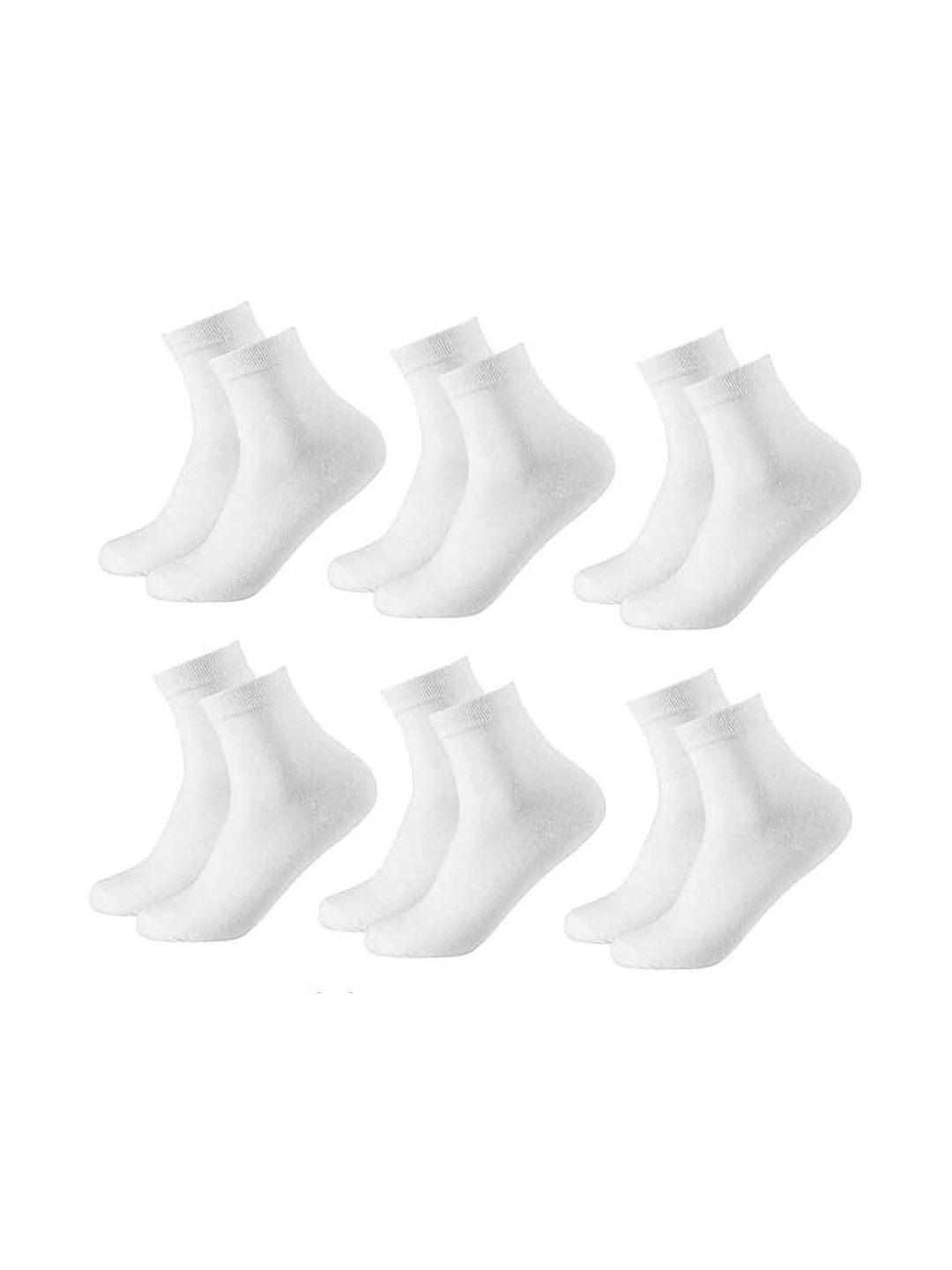 SOKSI Men Pack of 6 Cotton Assorted Above Ankle Socks