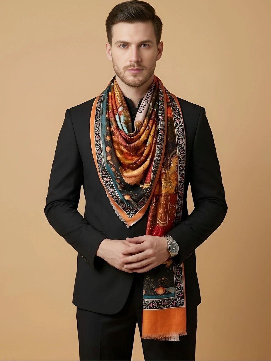 MUFFLY Men Printed Stole