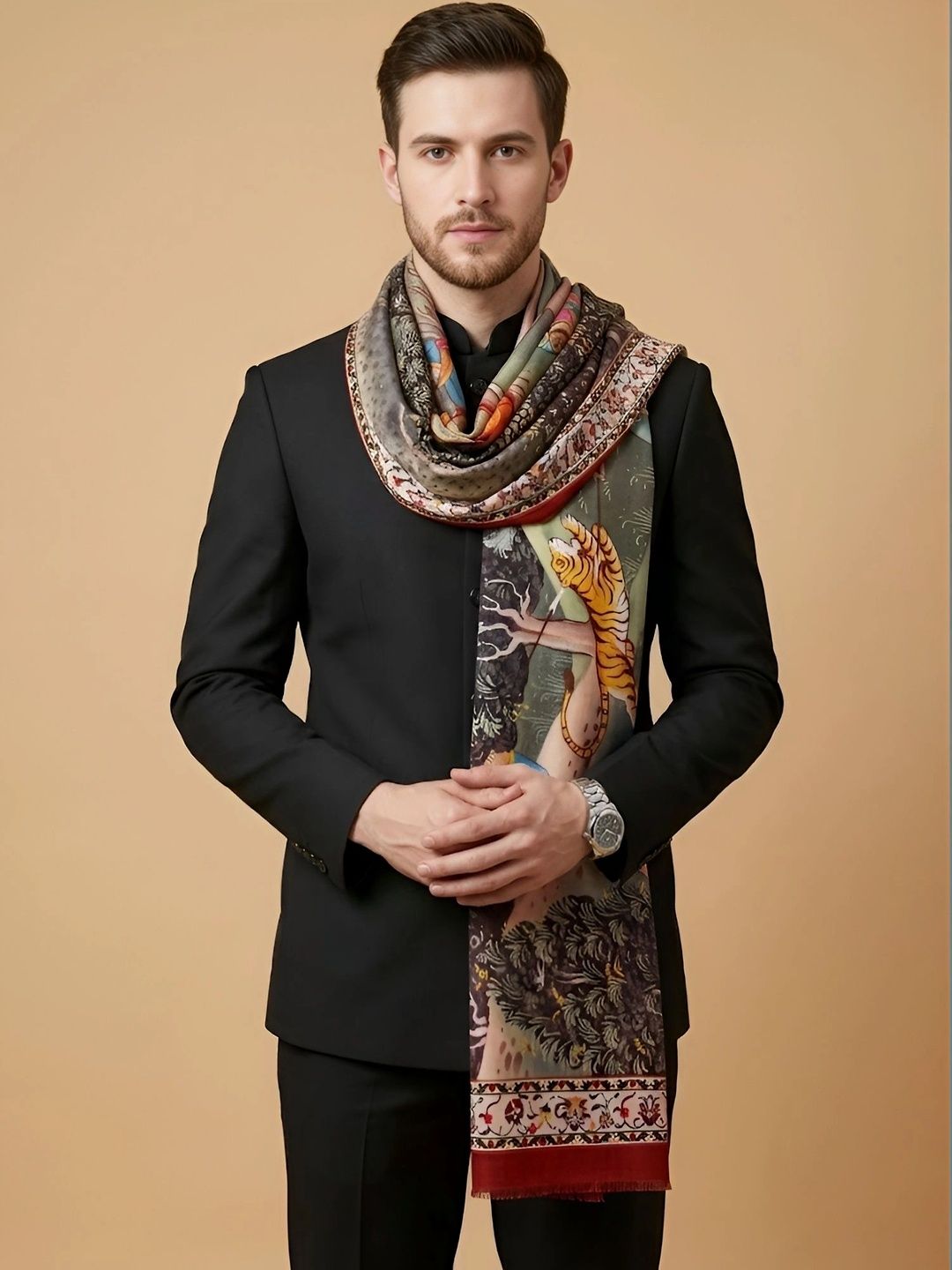 MUFFLY Men Printed Stole