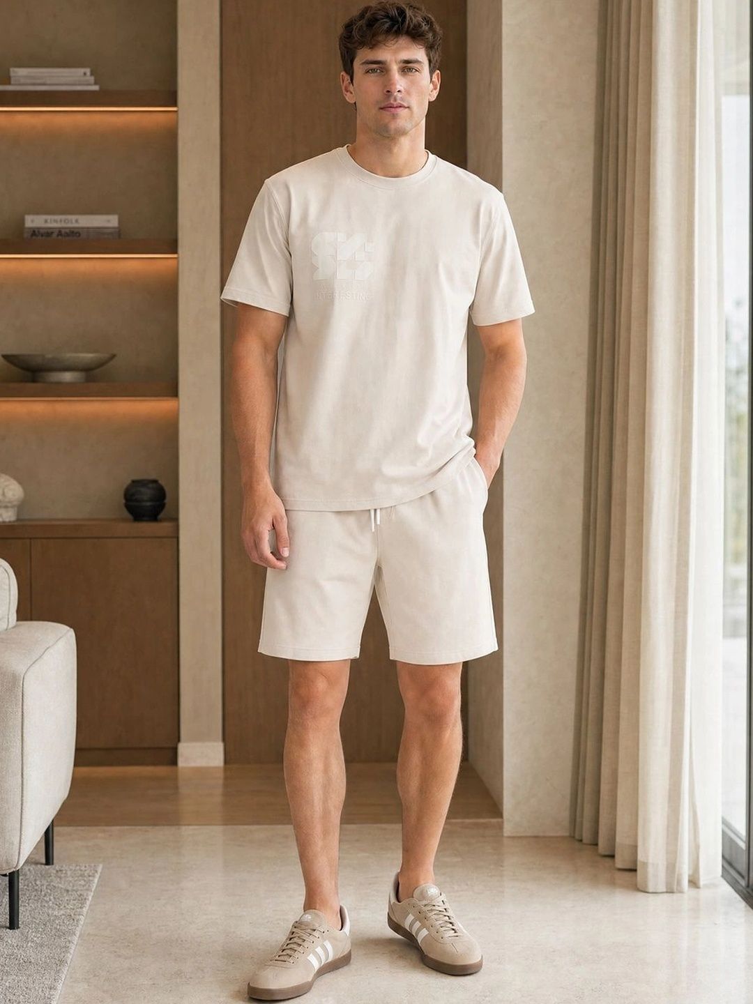 NOBERO NOBERO Printed T-shirt with Shorts