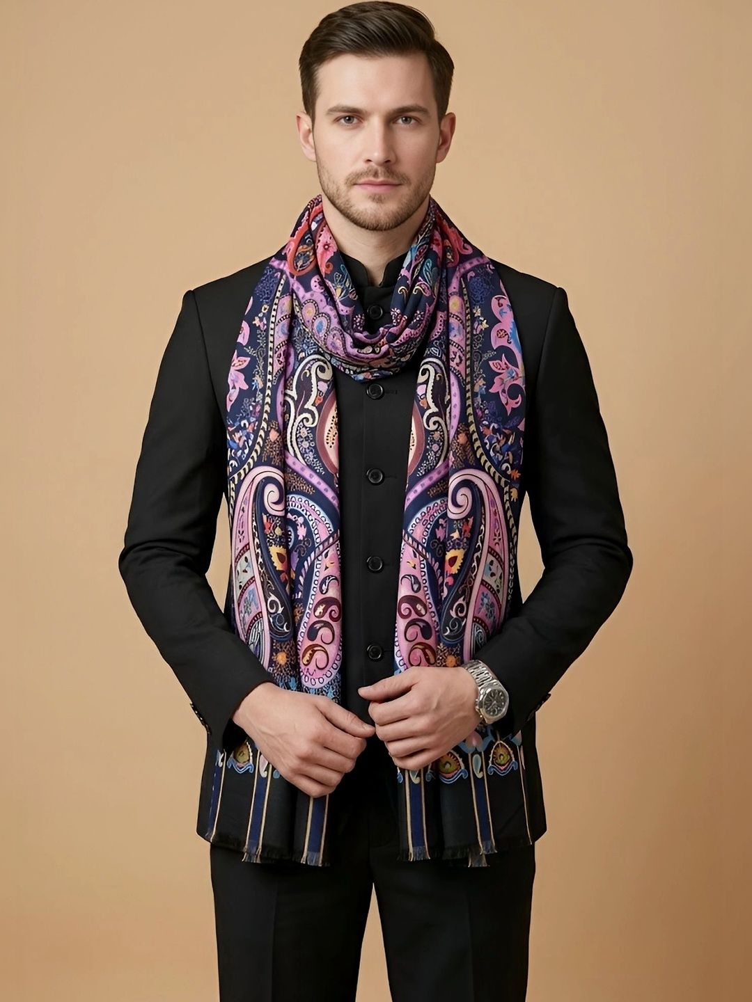 MUFFLY Men Printed Stole