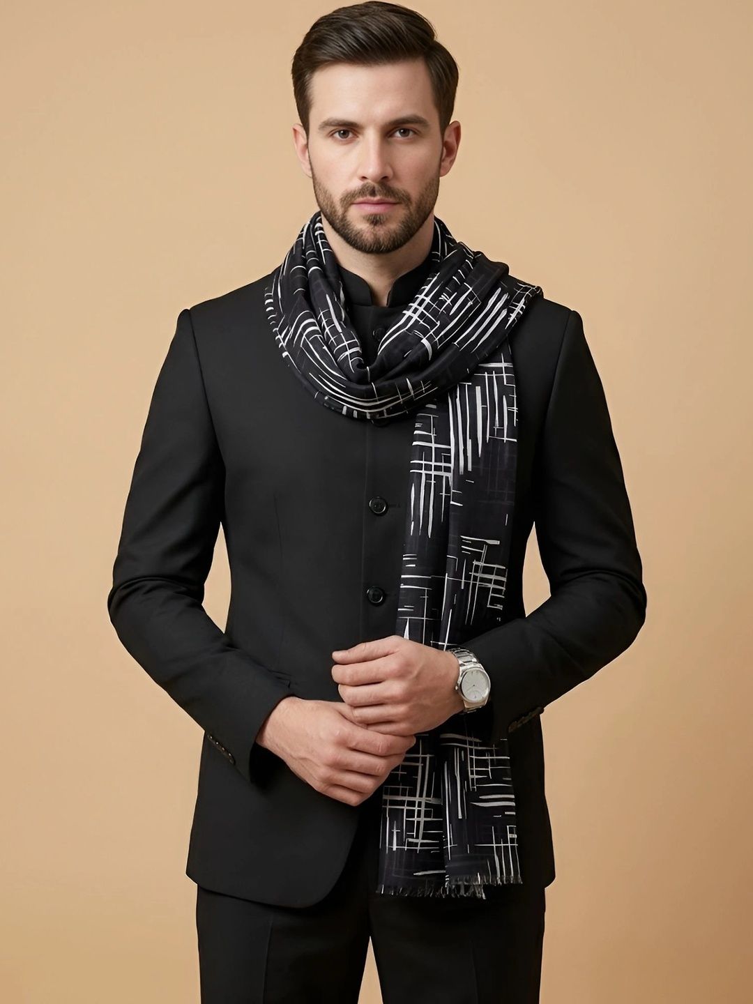 MUFFLY Men Printed Stole