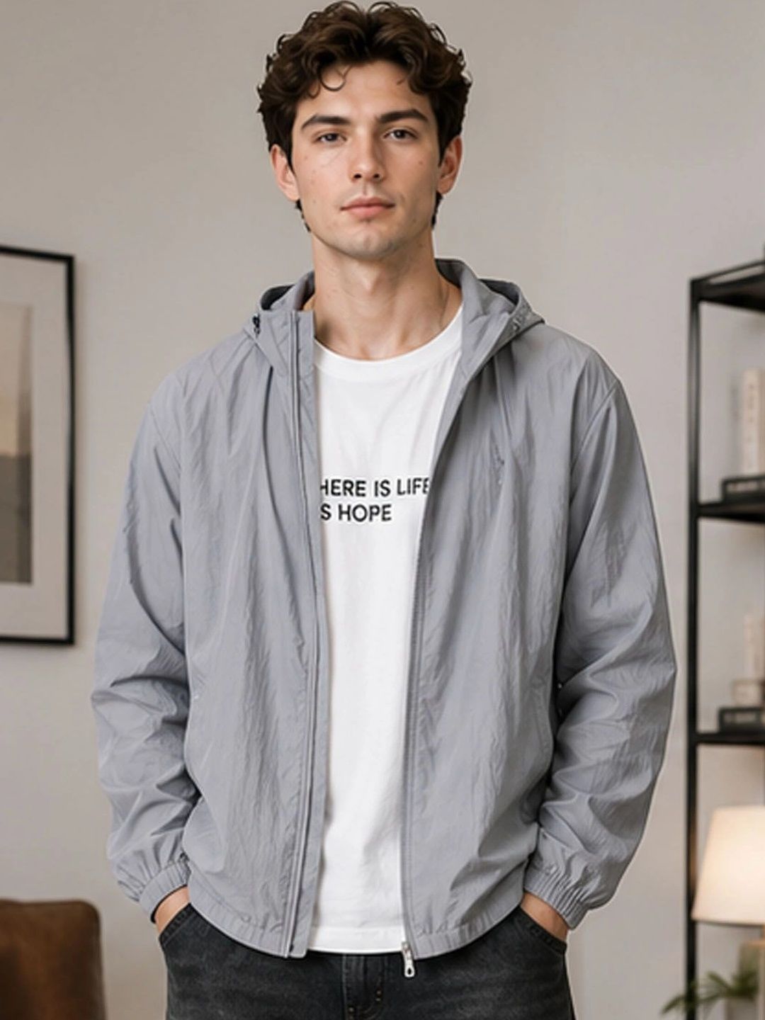 StyleCast Men Lightweight Woven Jacket