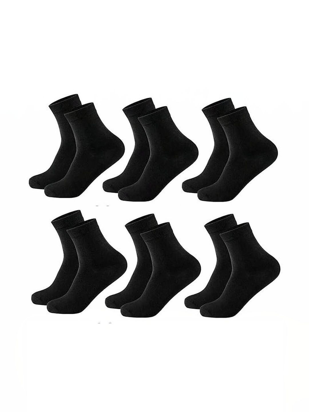 SOKSI Men Pack of 6 Cotton Assorted Ankle Length Socks