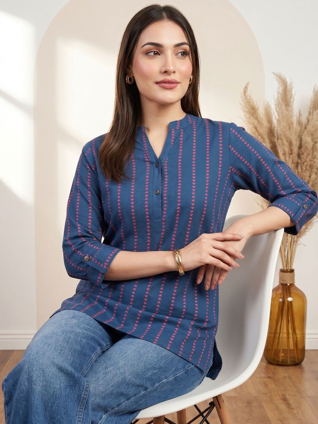 Anouk Anouk Printed Pure Cotton Kurti