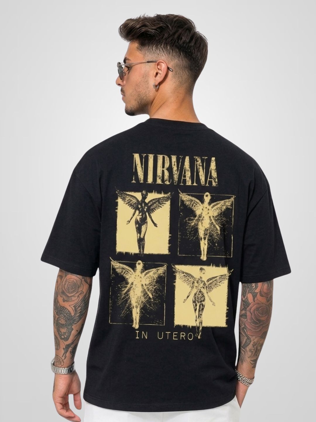 PRONK PRONK Men Oversized Graphic T-shirt