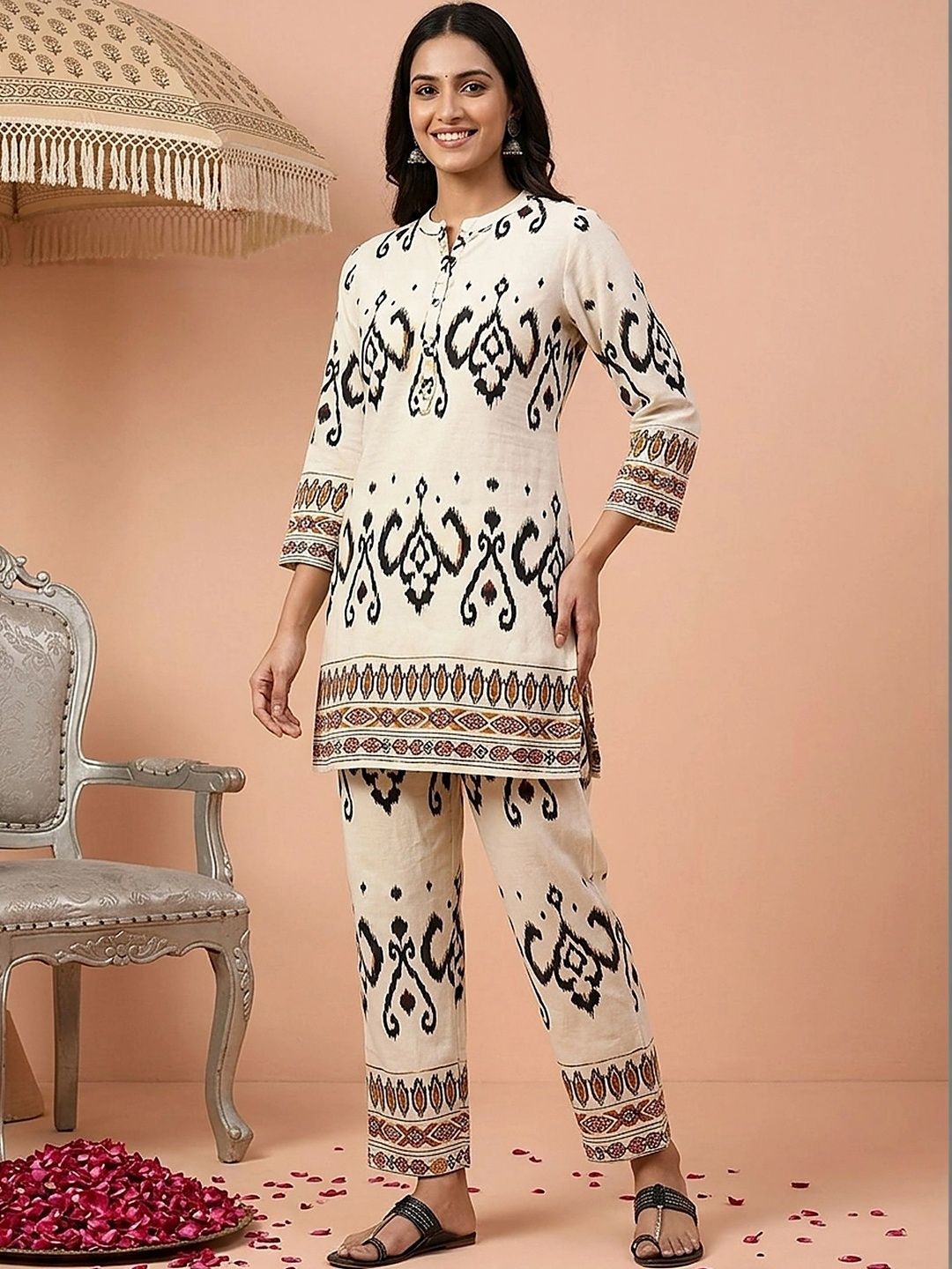 Banwaree Banwaree Printed Tunic with Trousers