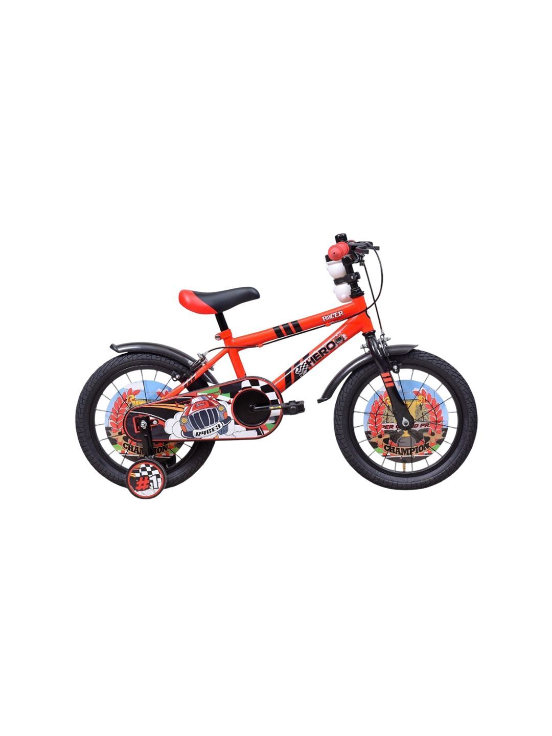 Hero Hero Racer Single Speed 16T Rigid Suspension Steel Red-Black Kids Cycle