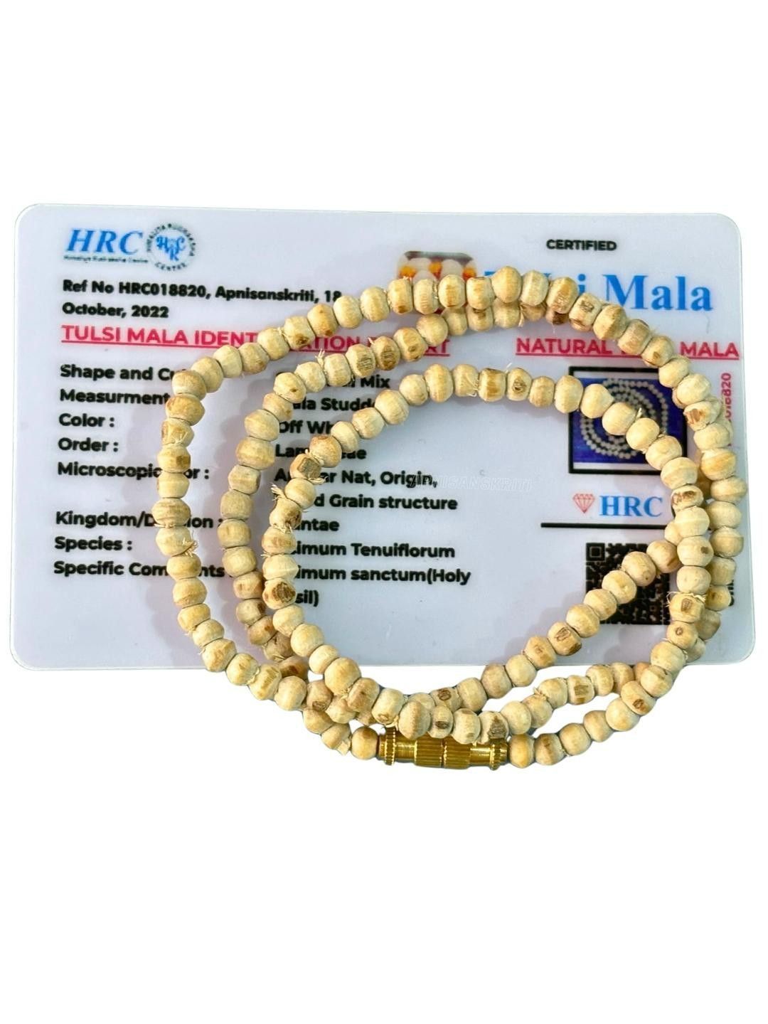Apnisanskriti Unisex Tulsi Kanthi 108+1 Mala