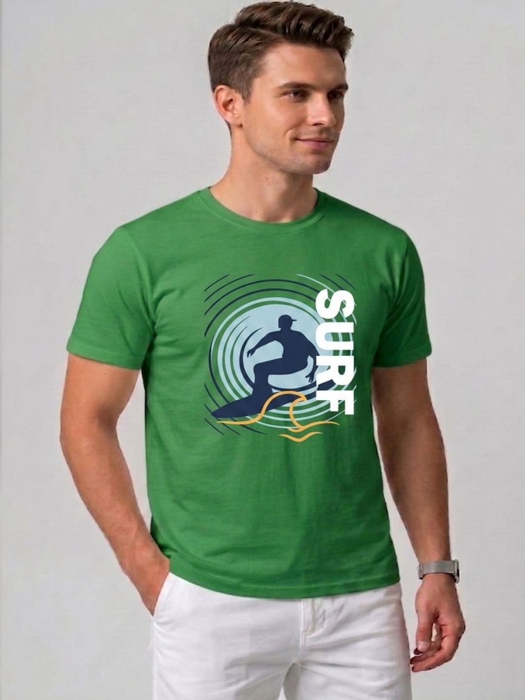 Attire Hub Men Printed T-shirt
