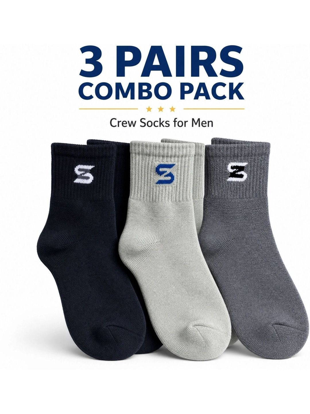 sakyastars Men Pack of 6 Above Ankle Socks