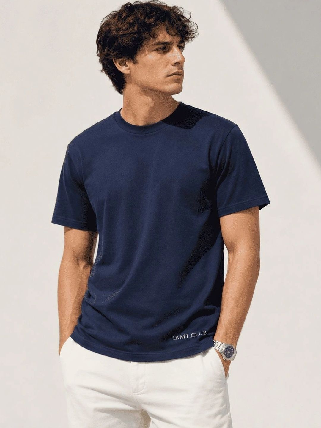IAM1 Men Brand Logo T-shirt