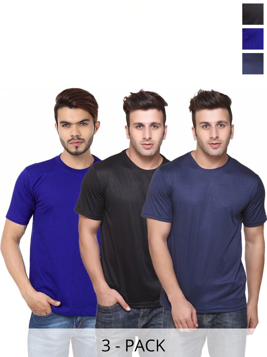 FUNKY GUYS Men 3 Slim Fit T-shirt