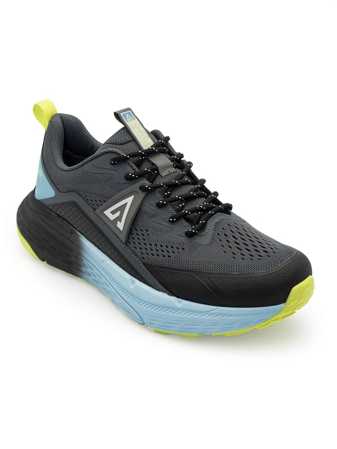 Red Tape Ozark Mens Black Blue Trail Running Shoes | Rugged Outdoor Comfort