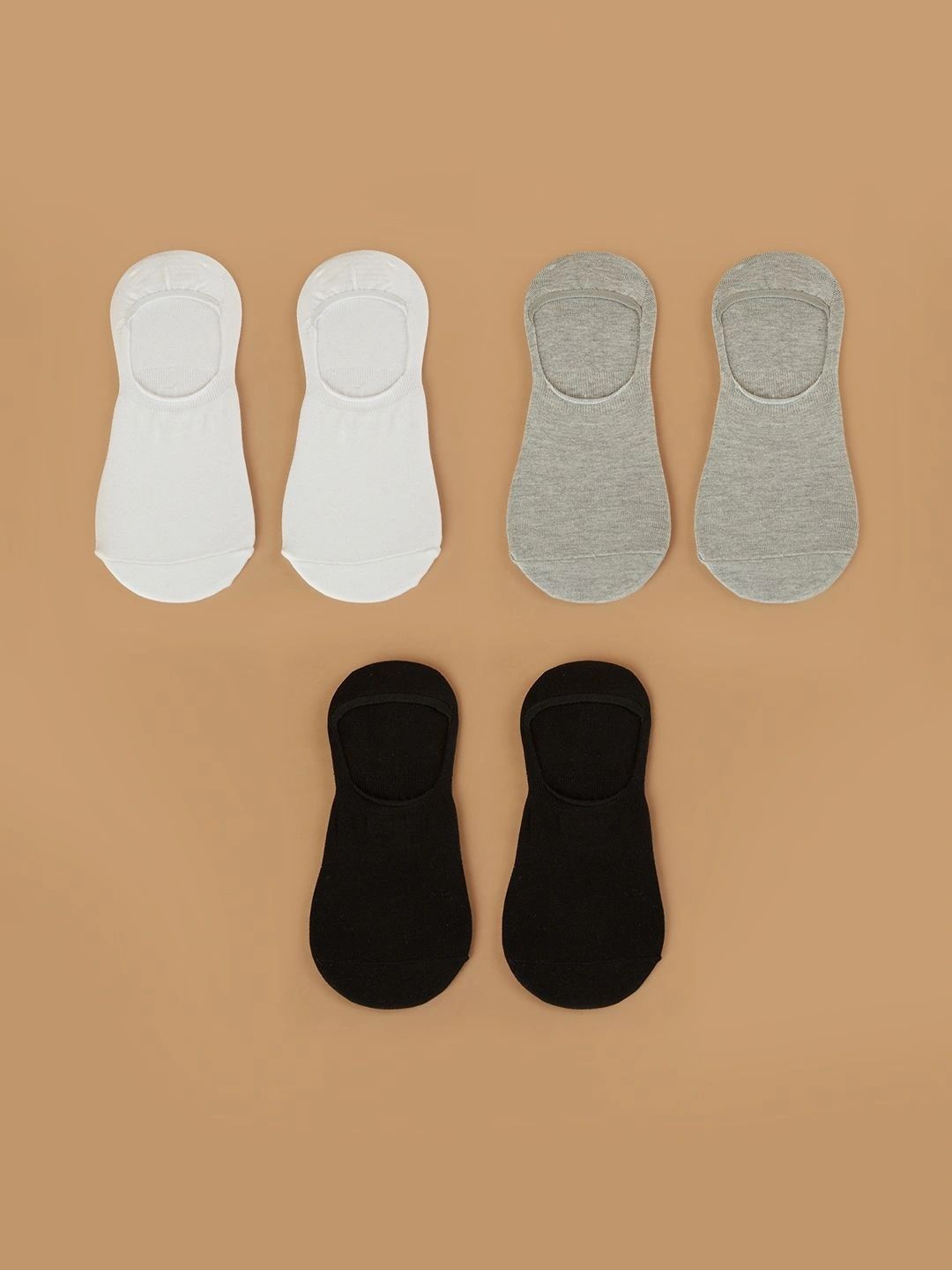 CODE by Lifestyle Men Pack of 3 Cotton Blend Shoe Liners Socks