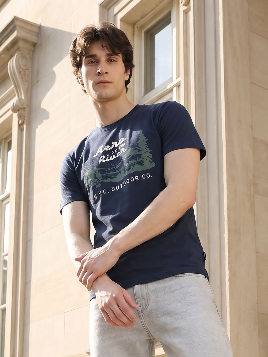Aeropostale Printed Pure Cotton T-shirt