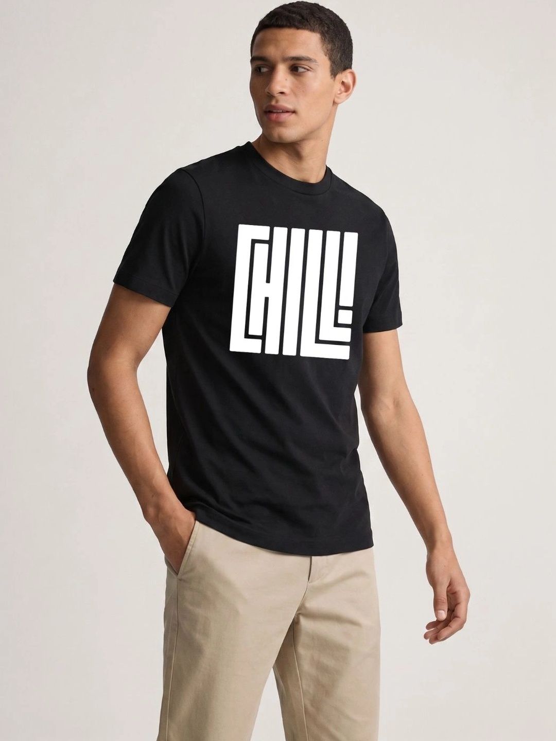UNSTD Men Printed Cotton Regular Fit T-Shirt