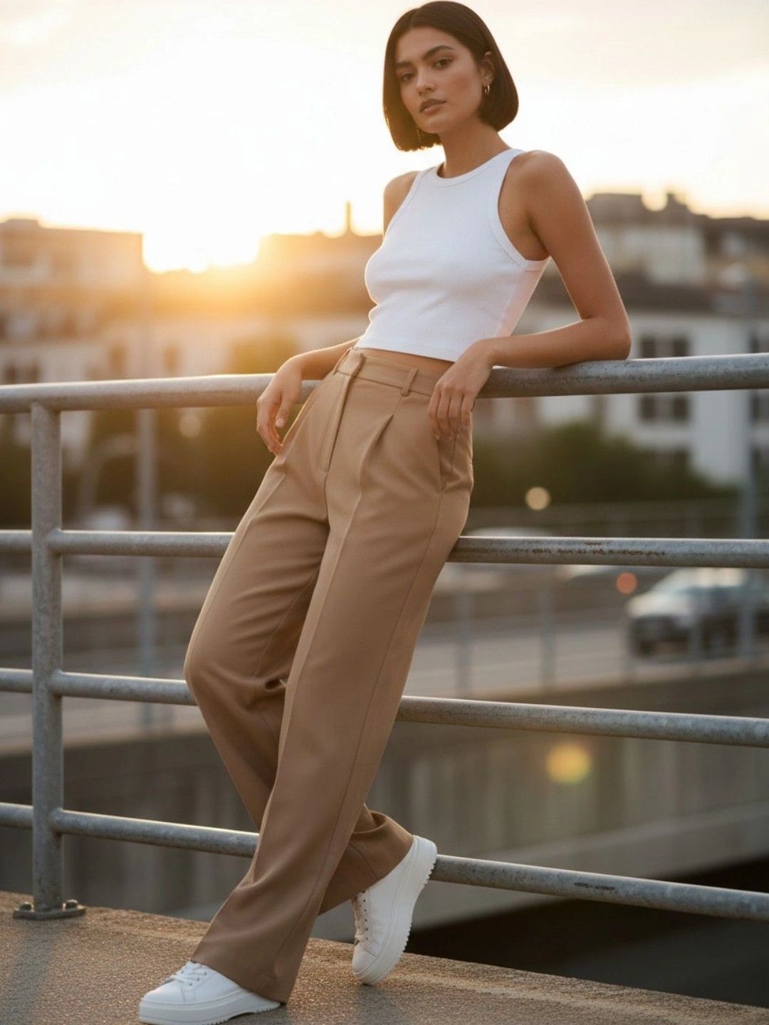 Camel Brown Trousers - Buy Camel Brown Trousers online in India